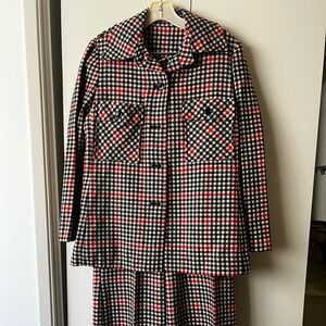 Vintage women’s plaid suit